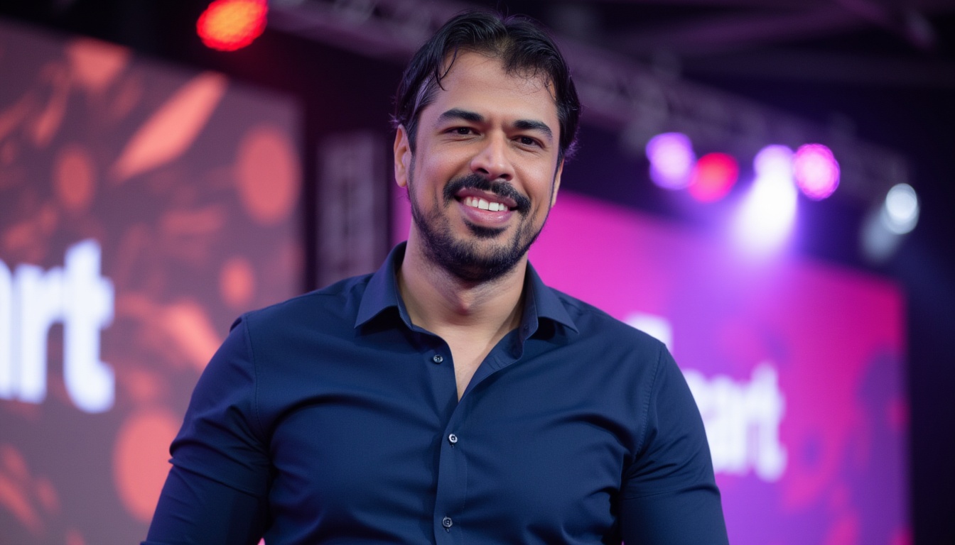 Foto de Sávio Andrade em evento da Hotmart